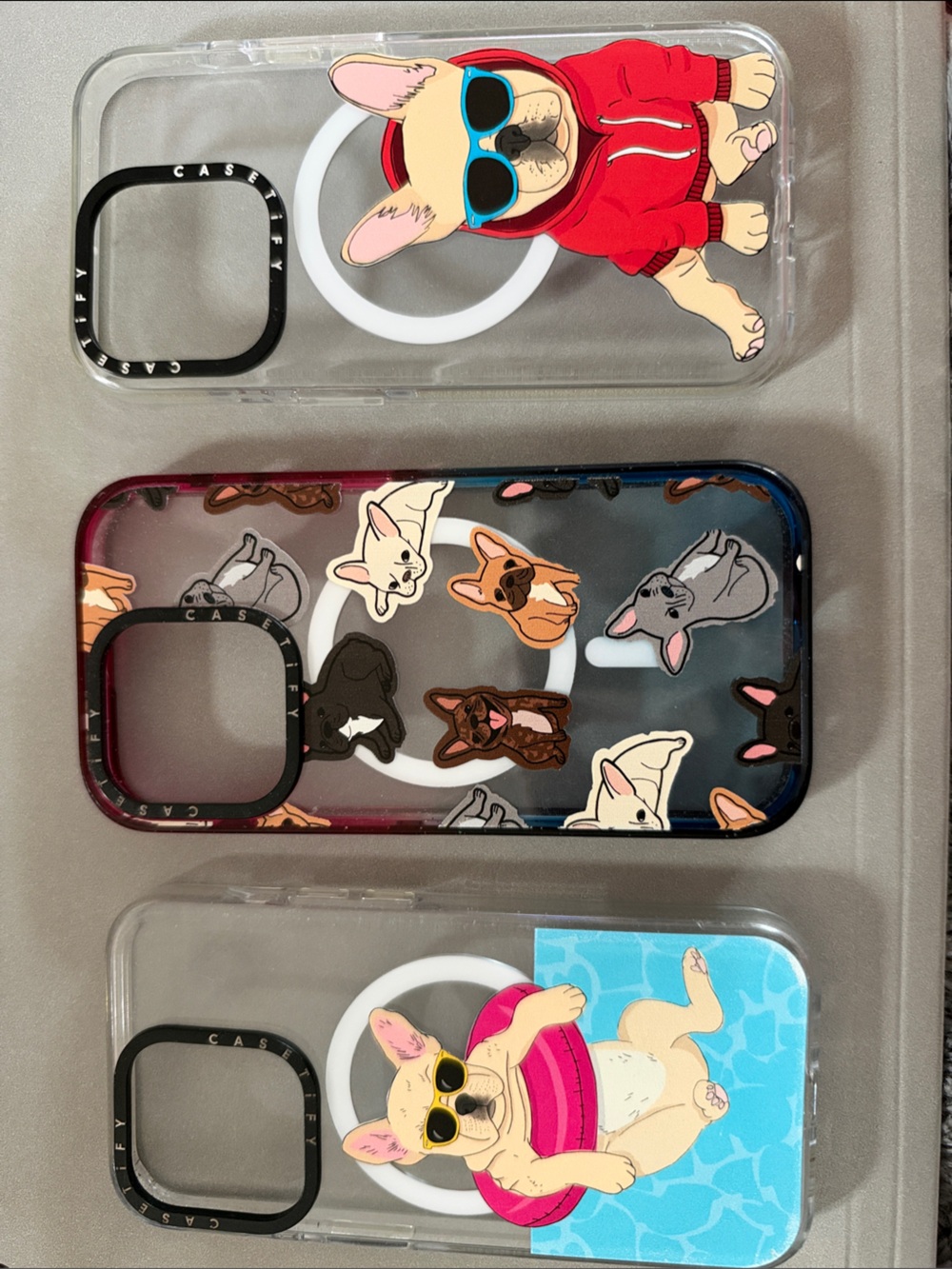 iPhone 15pro Castify cases (3) Frenchie/French Bulldog themed